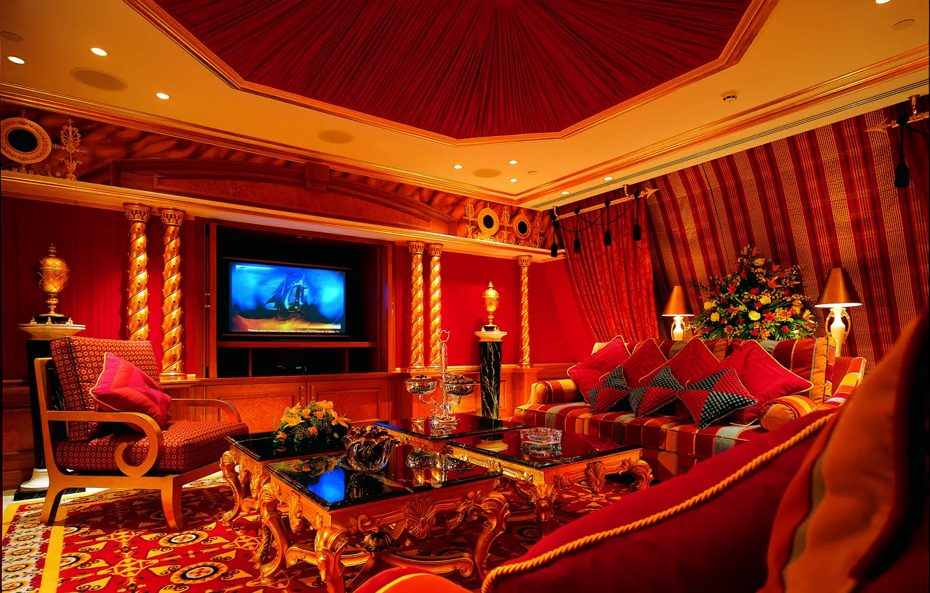 Photo wallpaper sofa, comfort, hotel, Burg, Arab