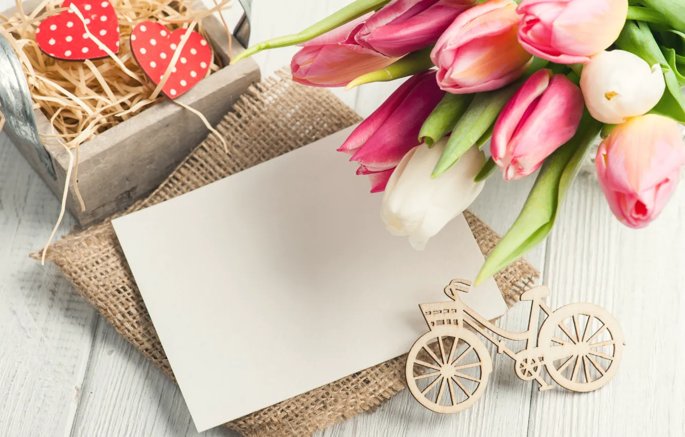Photo wallpaper flowers, bouquet, tulips, composition, THE OFF