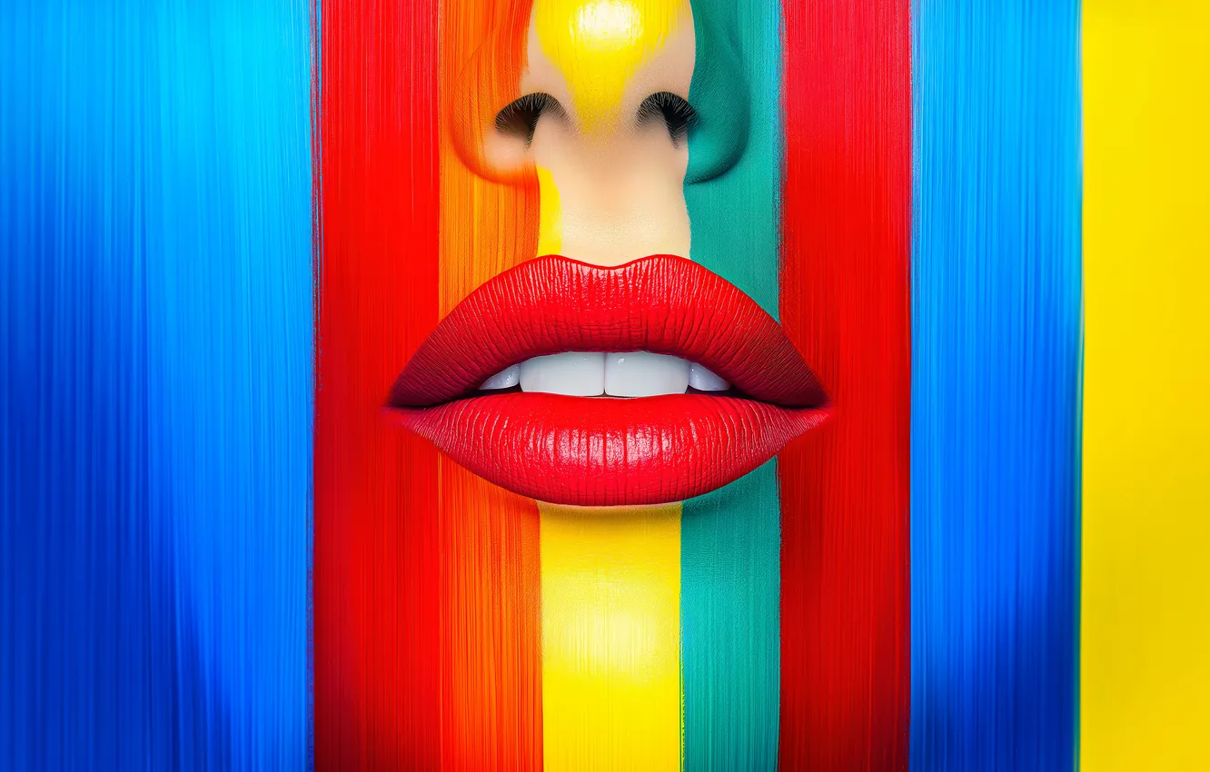 Photo wallpaper color, AI Art