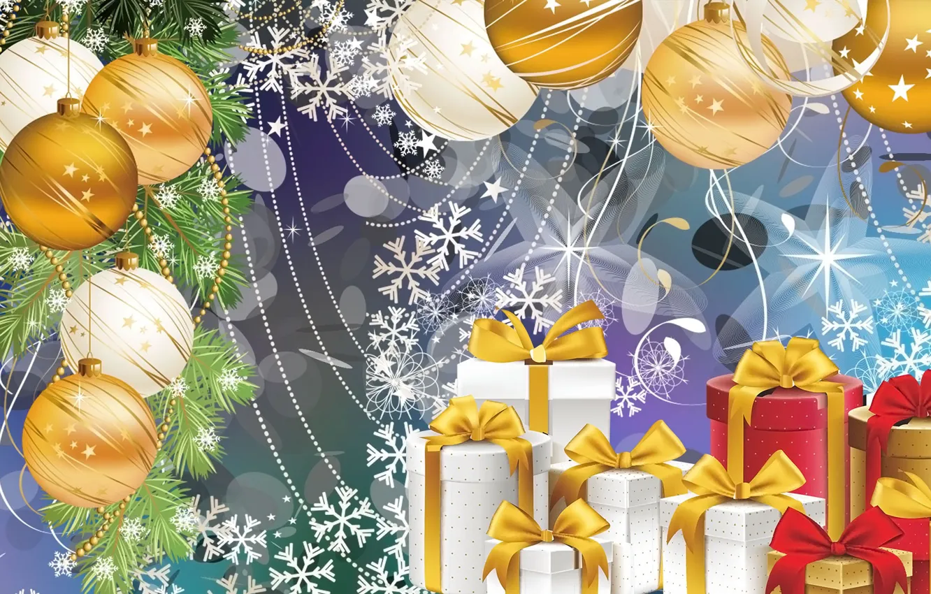 Photo wallpaper Graphics, Christmas, New Year