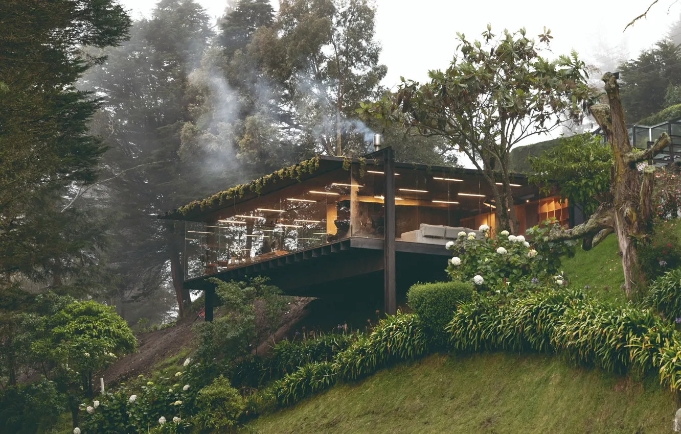 Photo wallpaper Villa, architecture, buildings, Ecuador, Mirador House, by Rama Estudio