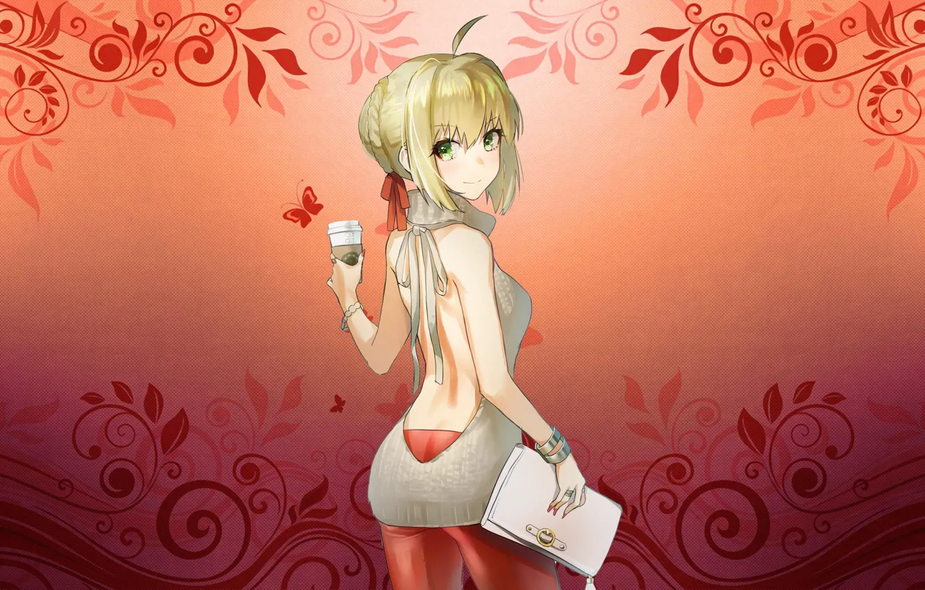 Photo wallpaper saber, anime, manga, bishojo, fate, japonese, Type Moon