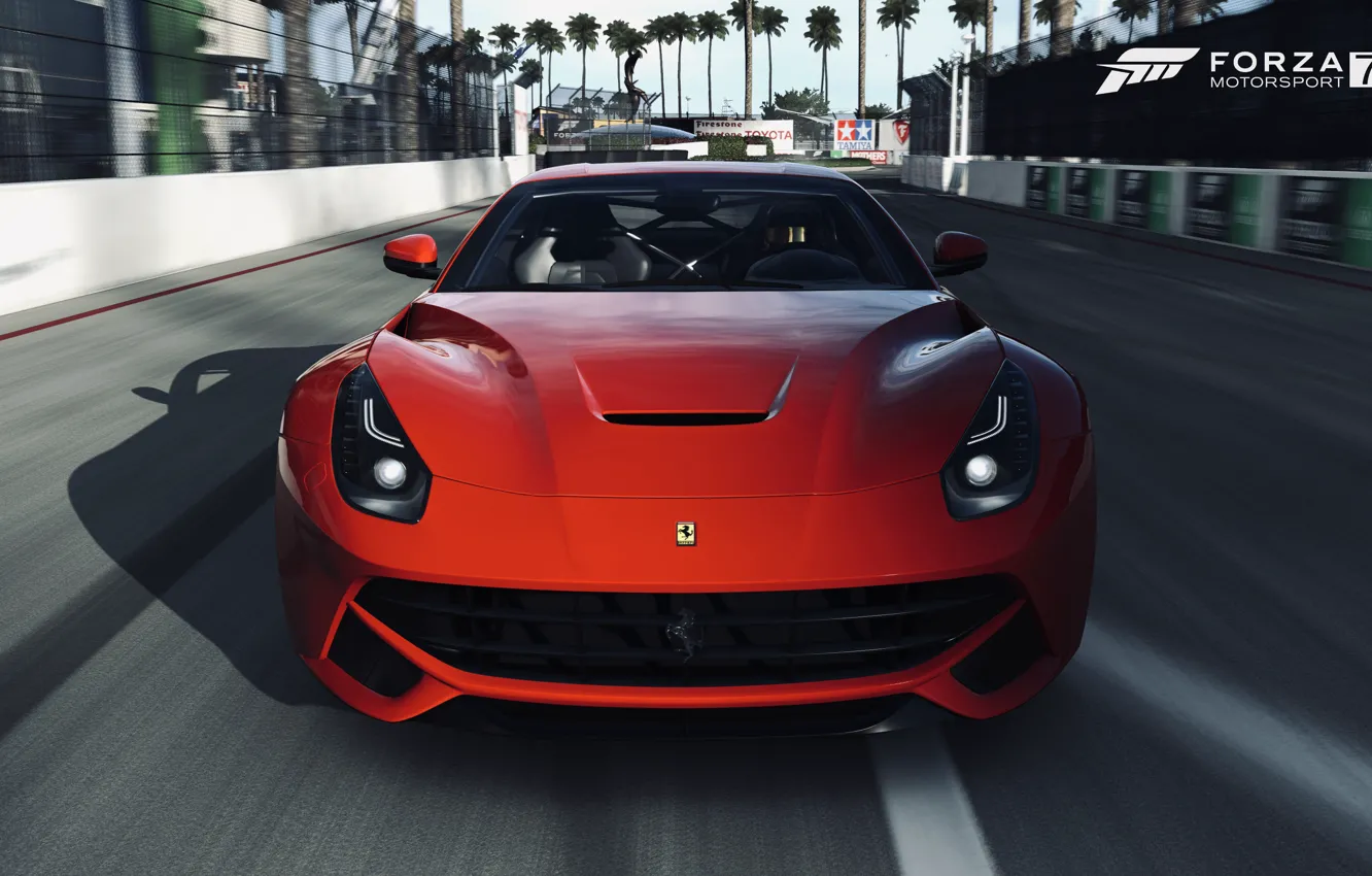 Photo wallpaper HDR, Ferrari, F12 berlinetta, Xbox One, FM7, UHD, Forza Motorsport 7, 4k