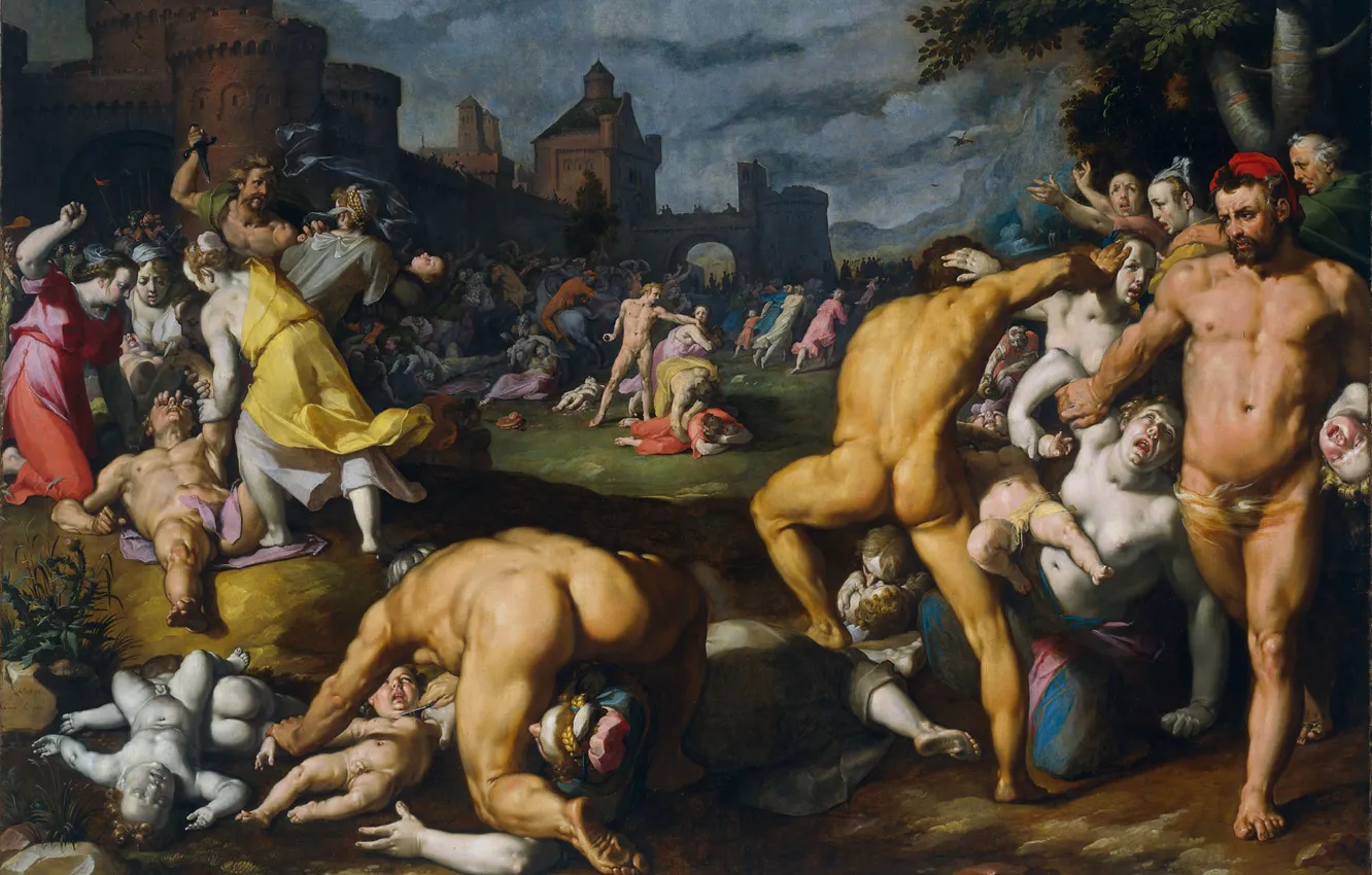Photo wallpaper picture, mythology, Cornelis Cornelissen, The killing of Infants in Bethlehem