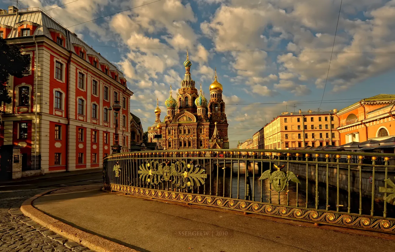 Photo wallpaper promenade, Saint Petersburg, the Savior on blood, serg-Sergeyev