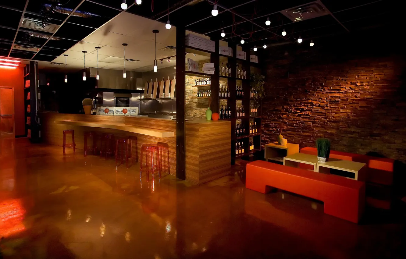 Photo wallpaper interior, bar, the room