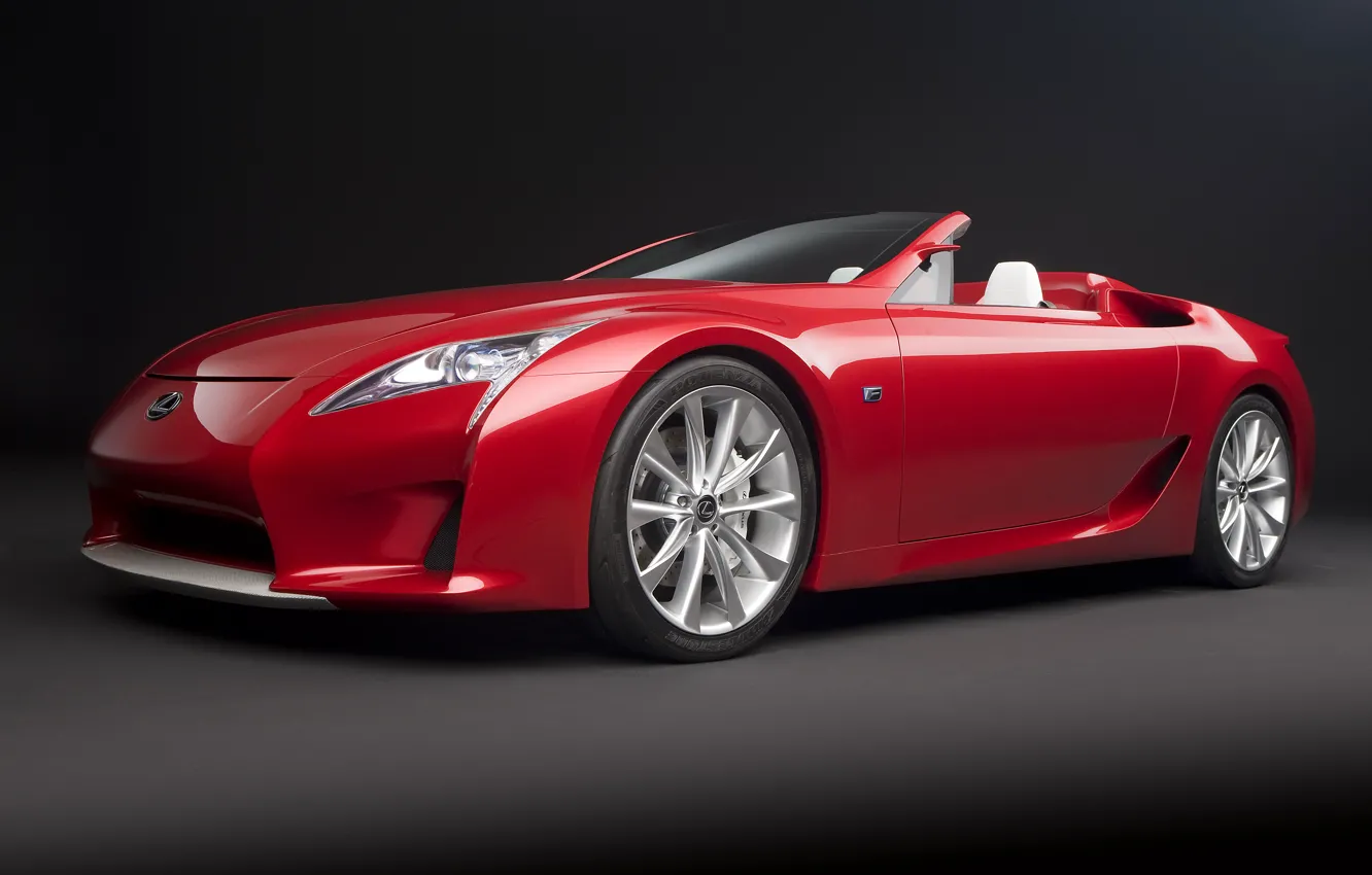 Photo wallpaper Roadster, Lexus LF-A, expensive cars, cool cars, red car, Wallpapers with cars