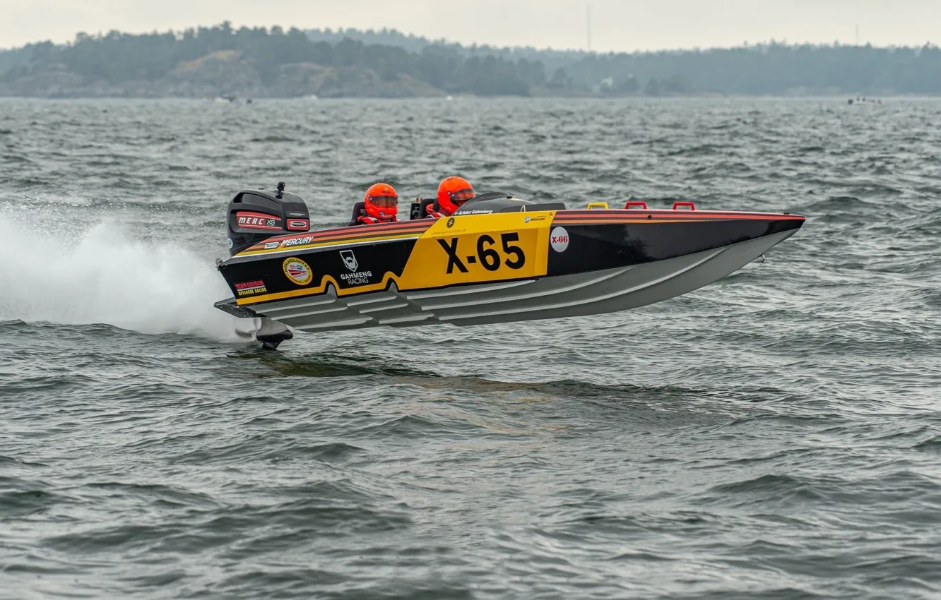 Photo wallpaper race, boat, speed