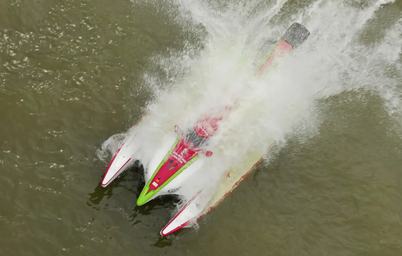 Photo wallpaper race, boat, speed