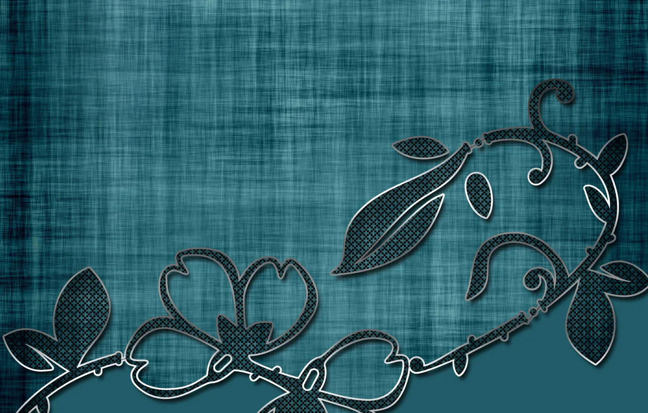 Photo wallpaper leaves, flowers, green, background, texture