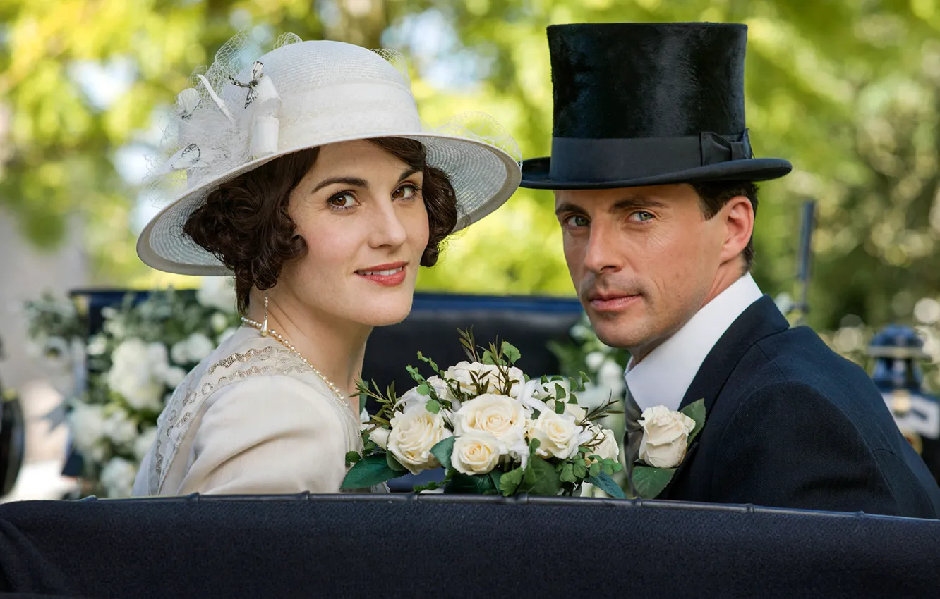 Photo wallpaper actor, the series, drama, characters, Matthew Goode, Downton Abbey, Michelle Dockery, Mary Crowley