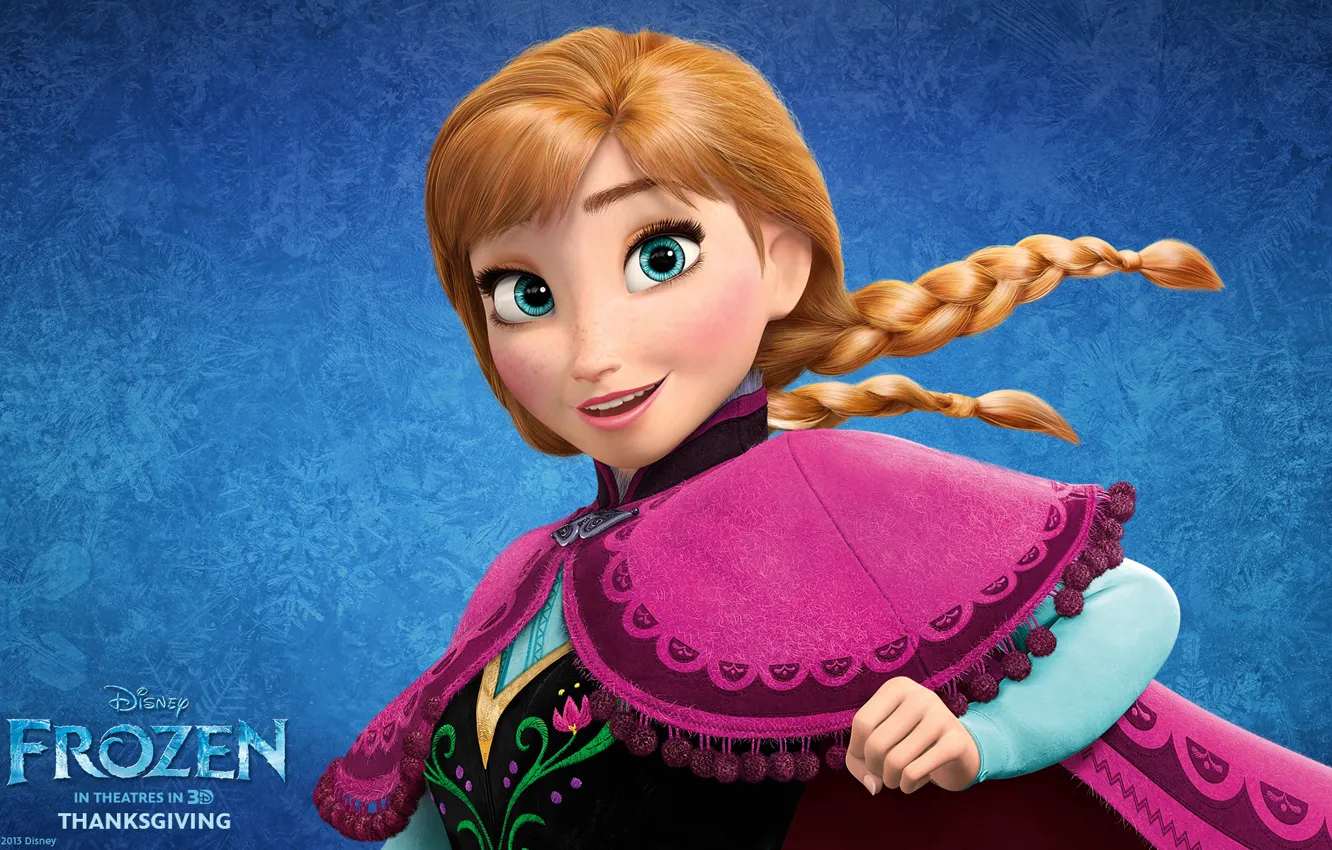 Photo wallpaper Frozen, Anna, Walt Disney, 2013, Cold Heart, Animation Studios