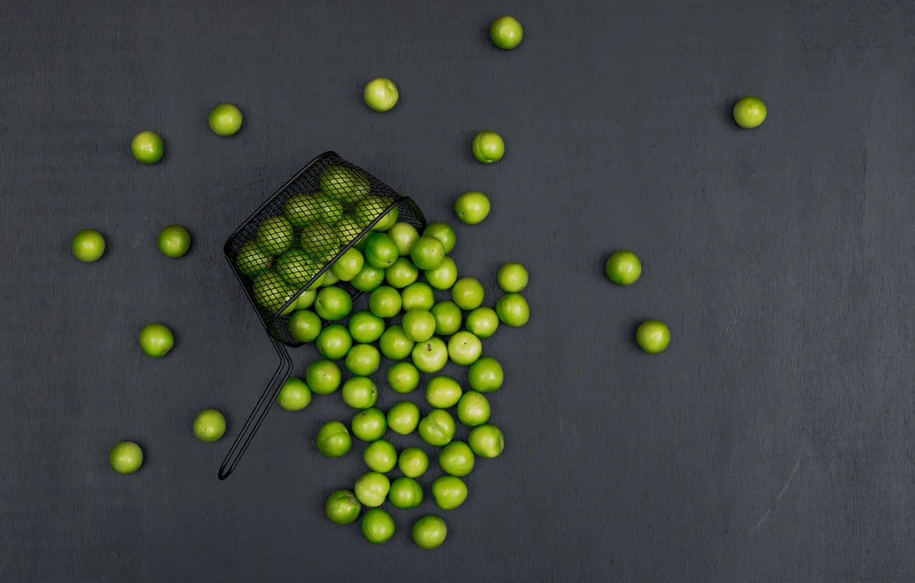 Photo wallpaper table, peas, green peas, green peas, young green peas