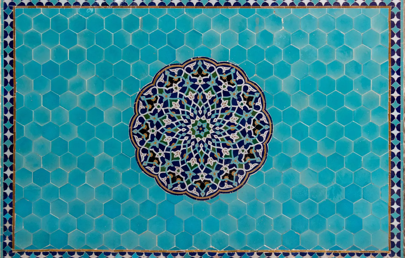 Photo wallpaper Iran, islamic pattern, Jame Mosque