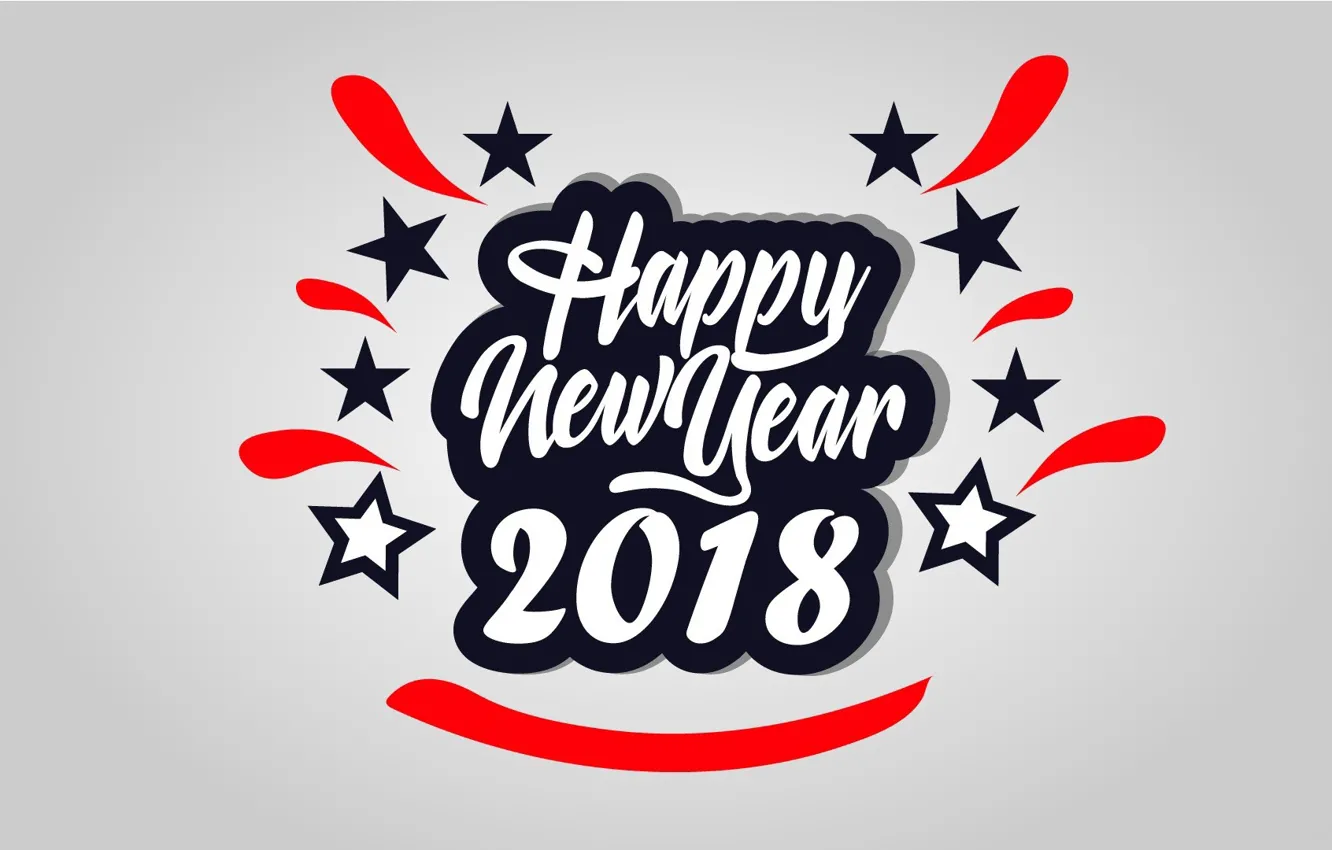 Photo wallpaper background, new year, 2018, New Year, Happy