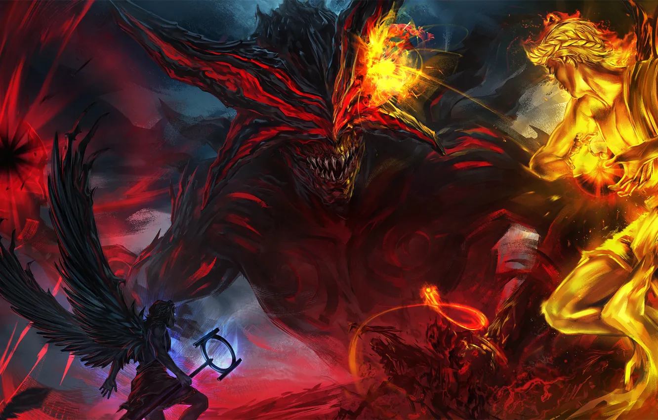Photo wallpaper monster, angel, Path of Exile