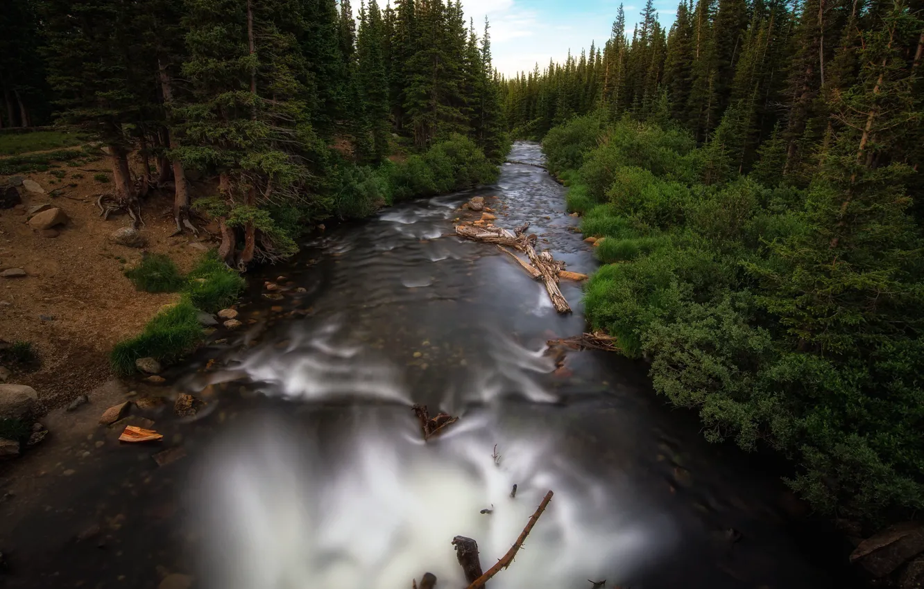 Photo wallpaper United States, Colorado, Ward, South St. Vrain Creek
