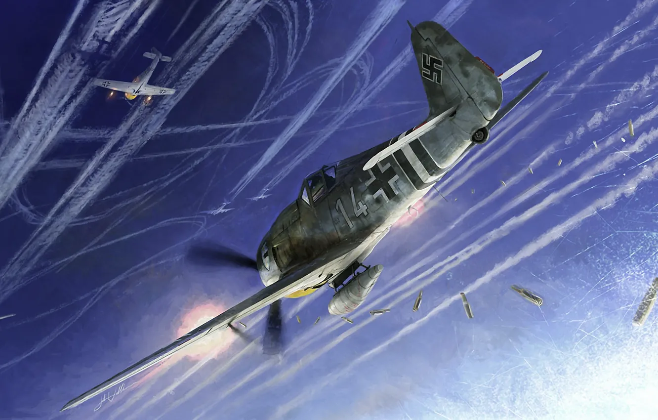 Photo wallpaper aircraft, war, art, airplane, aviation, dogfight