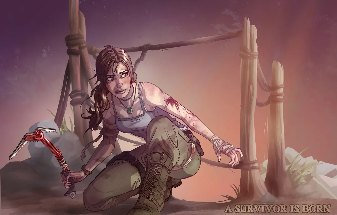 Photo wallpaper girl, art, the concept, Lara, Tomb Raider Reborn Contest
