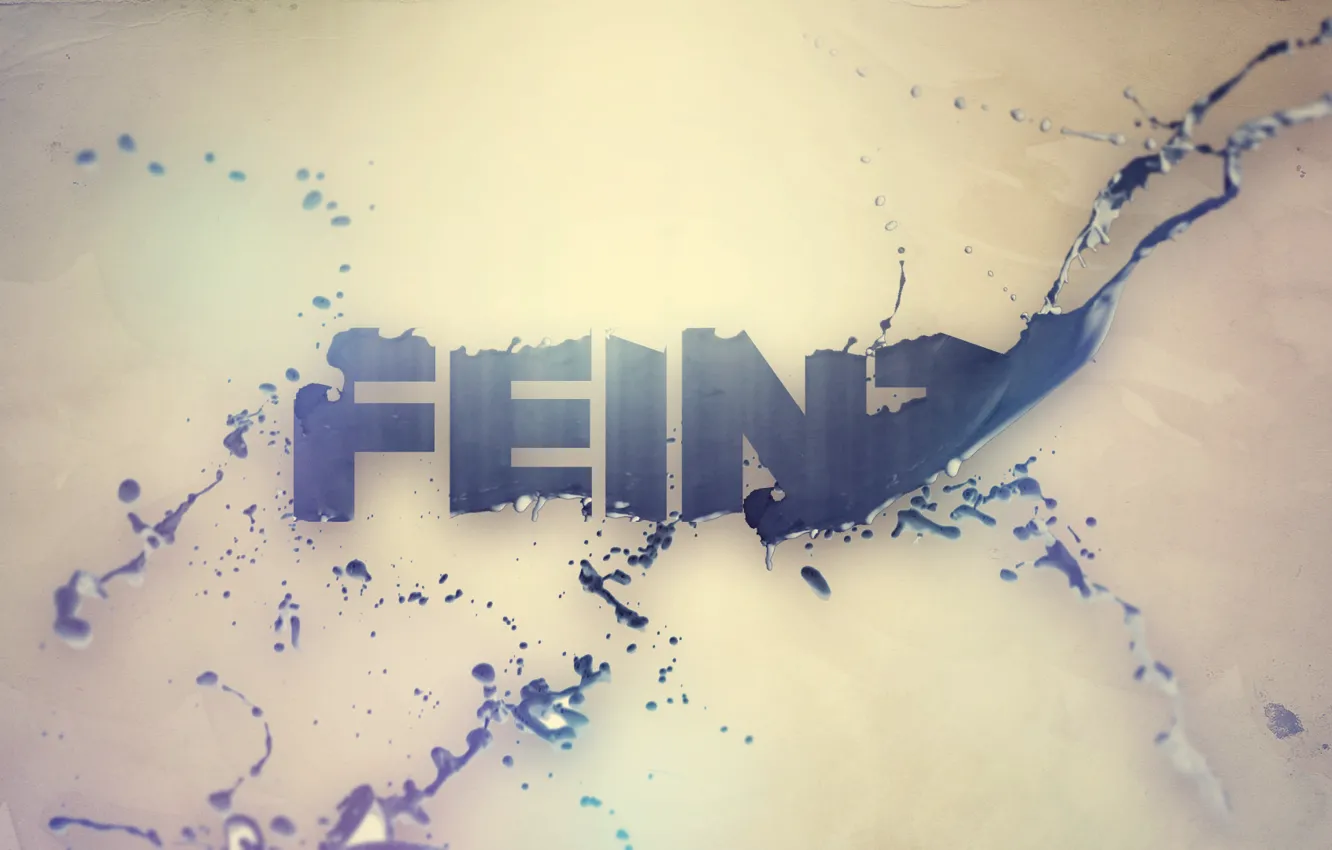 Photo wallpaper drops, the inscription, blots, dubstep, the contractor, drum &amp; bass, Feint