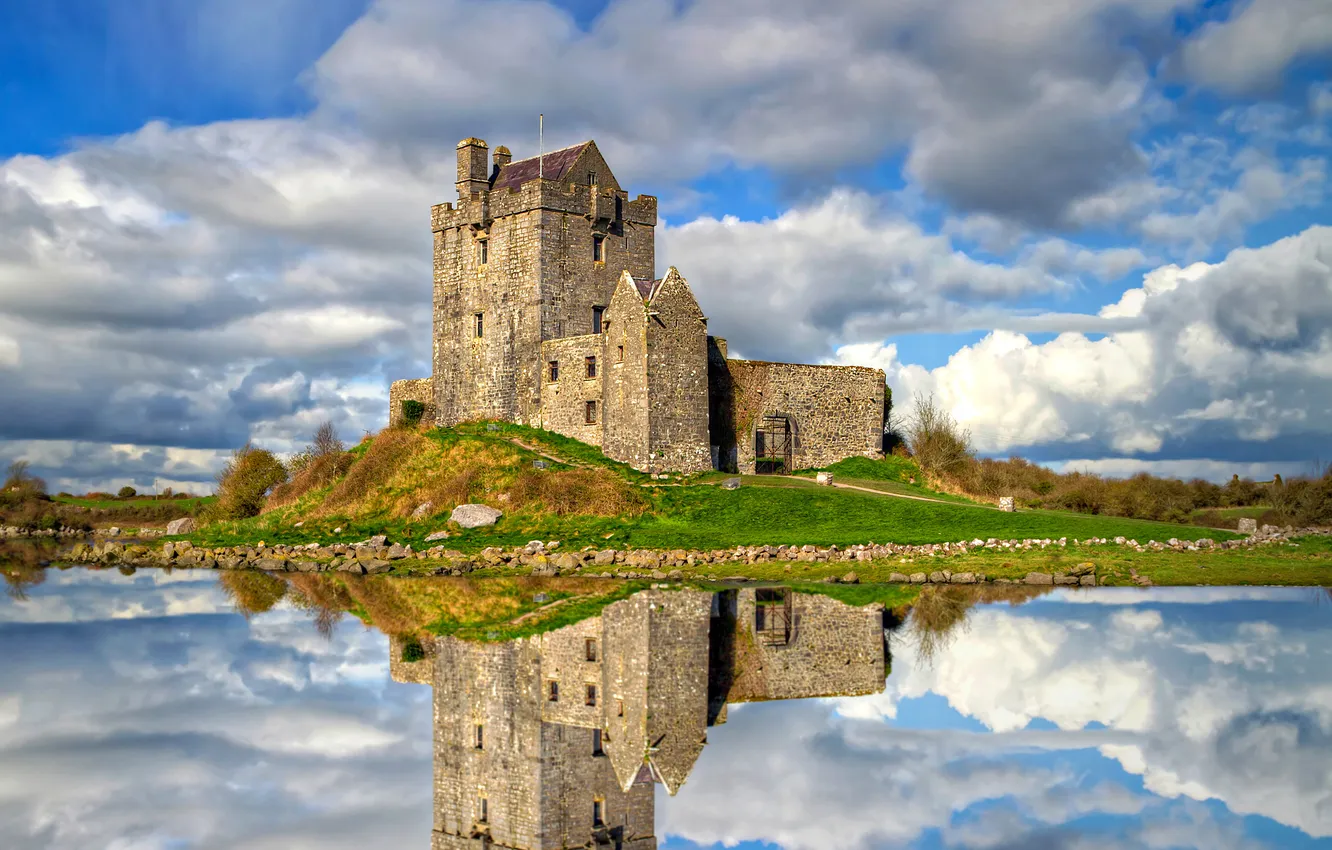 Photo wallpaper green, fortress, ireland, history, irish, historical, fortification, galway