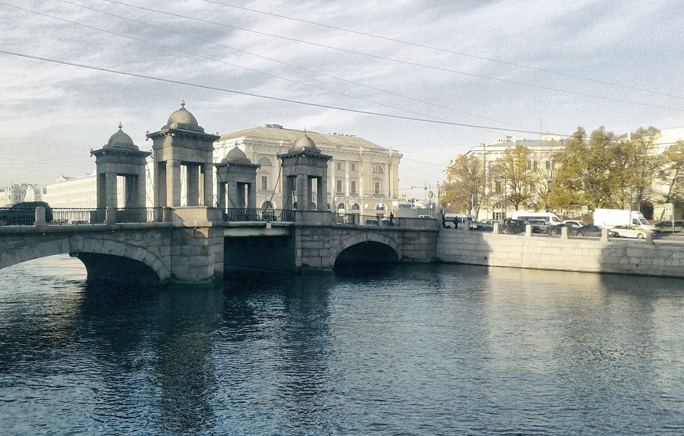 Photo wallpaper the city, architecture, Saint Petersburg, Lomonosov Bridge