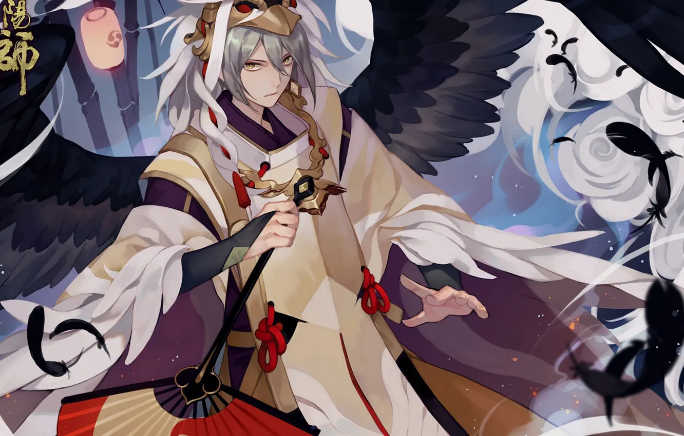 Photo wallpaper art, guy, Onmyouji, Onmedia