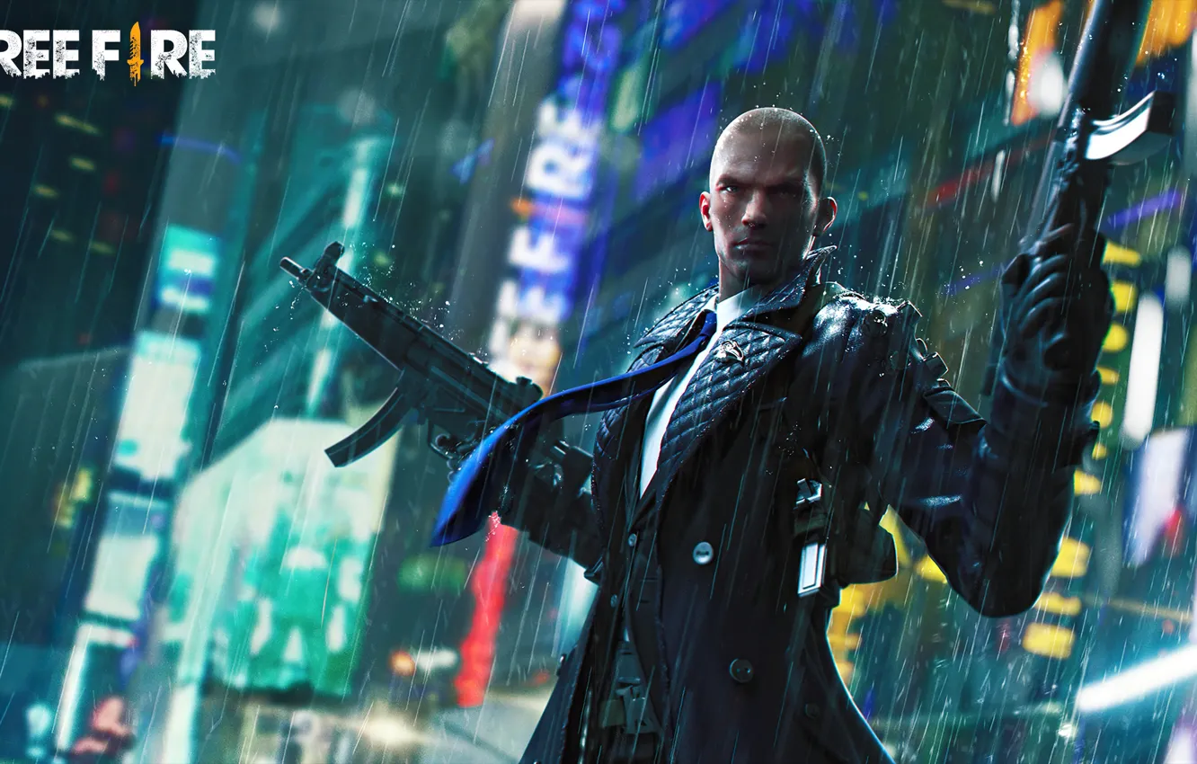 Photo wallpaper rain, the game, building, game, character, rain, Rafael, character