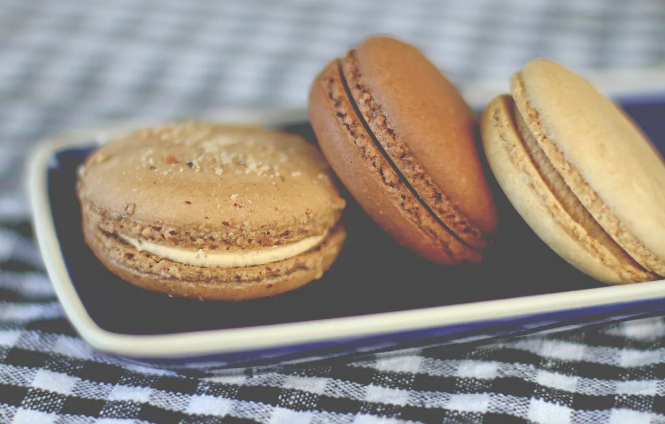 Photo wallpaper cookies, macaroon, macaroon