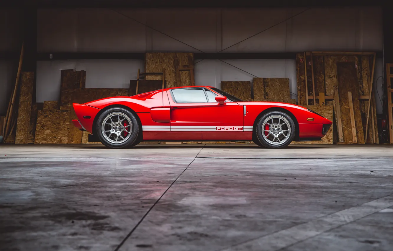 Photo wallpaper Ford, 2006, Ford GT, side view, GT