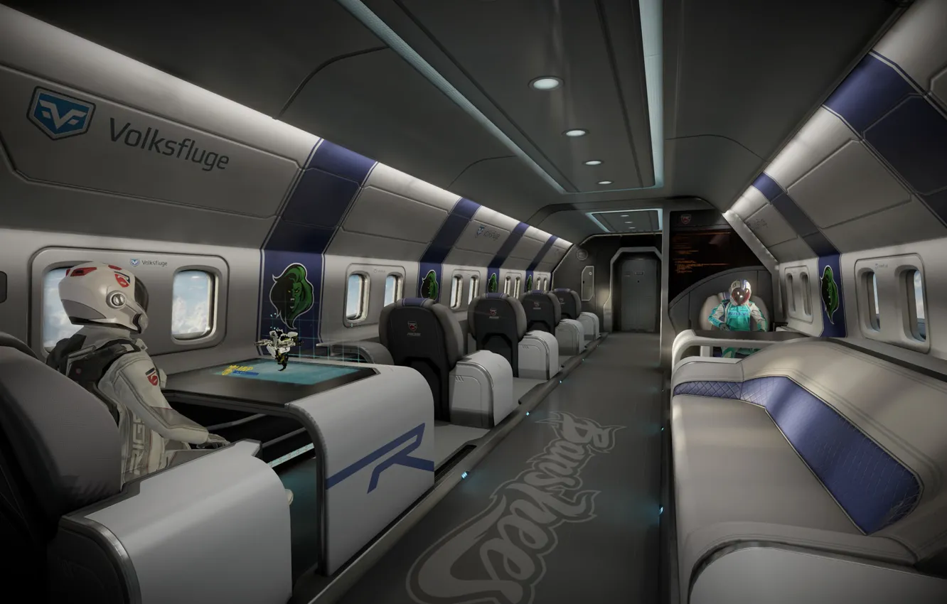 Photo wallpaper design, salon, Frontend, Rigs, Battleplane and Pits