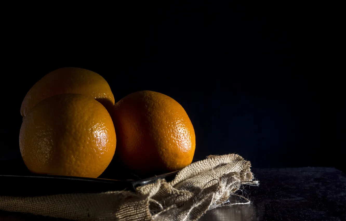 Photo wallpaper background, orange, fruit