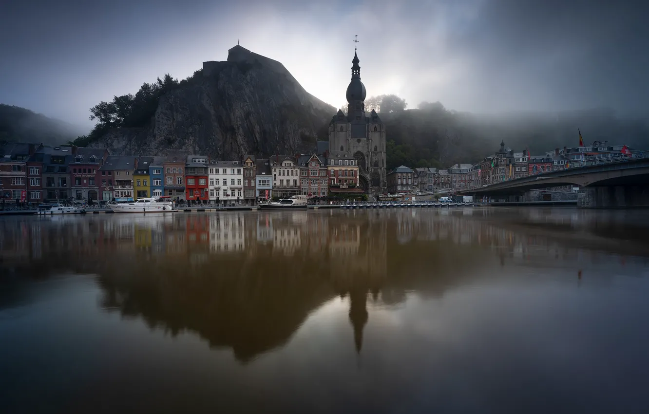 Photo wallpaper the city, Belgium, Dinant