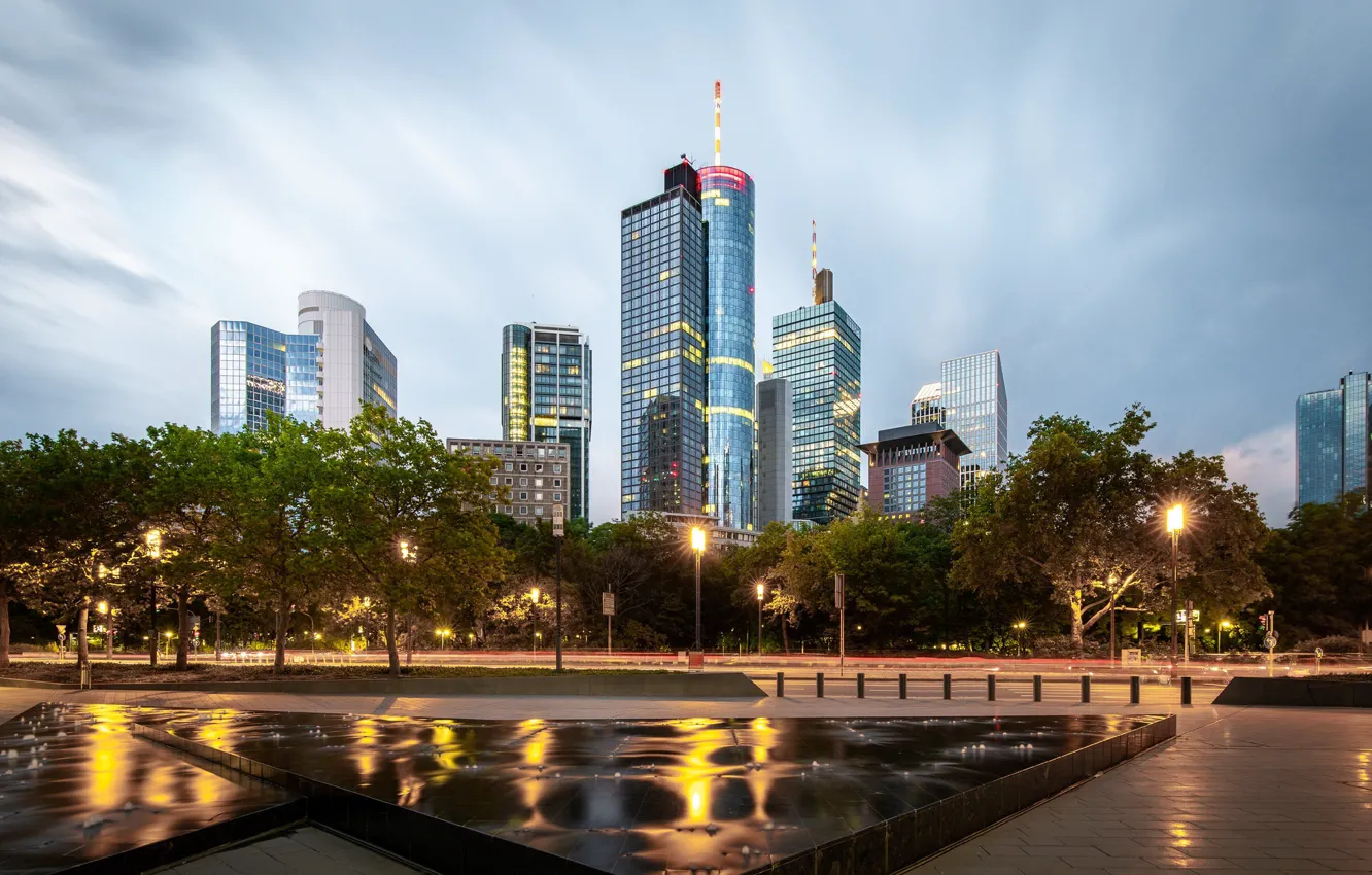 Photo wallpaper Frankfurt am Main, Hesse, Taunusanlage