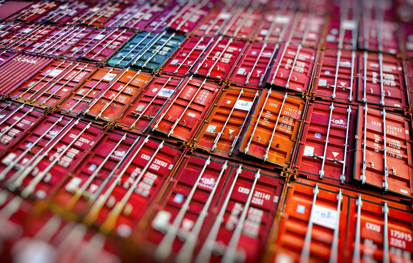 Photo wallpaper background, container, cargo, container, 40 ft, 20 ft