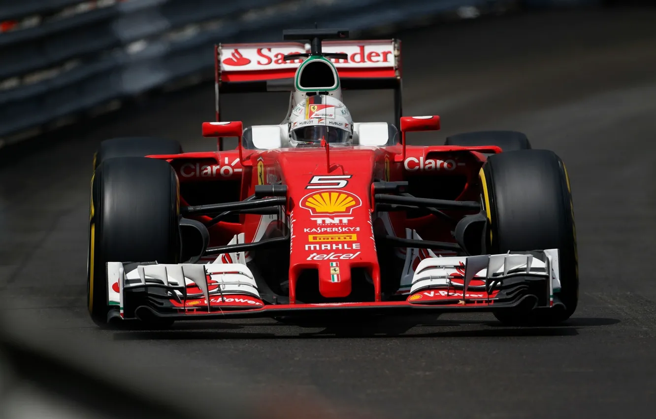 Photo wallpaper Ferrari, Ferrari, Vettel, Vettel, The front