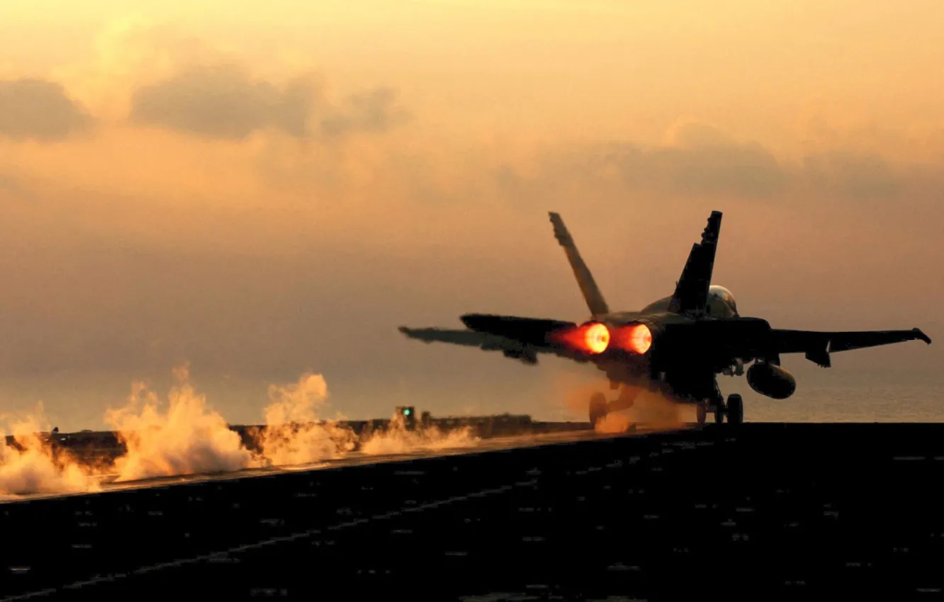 Photo wallpaper lights, smoke, the rise