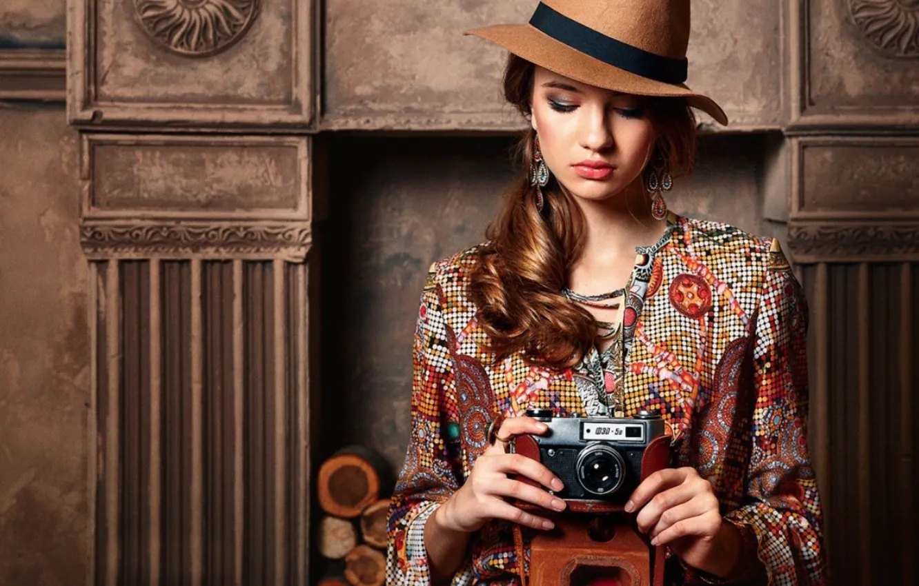 Photo wallpaper girl, photography, pretty, beauty