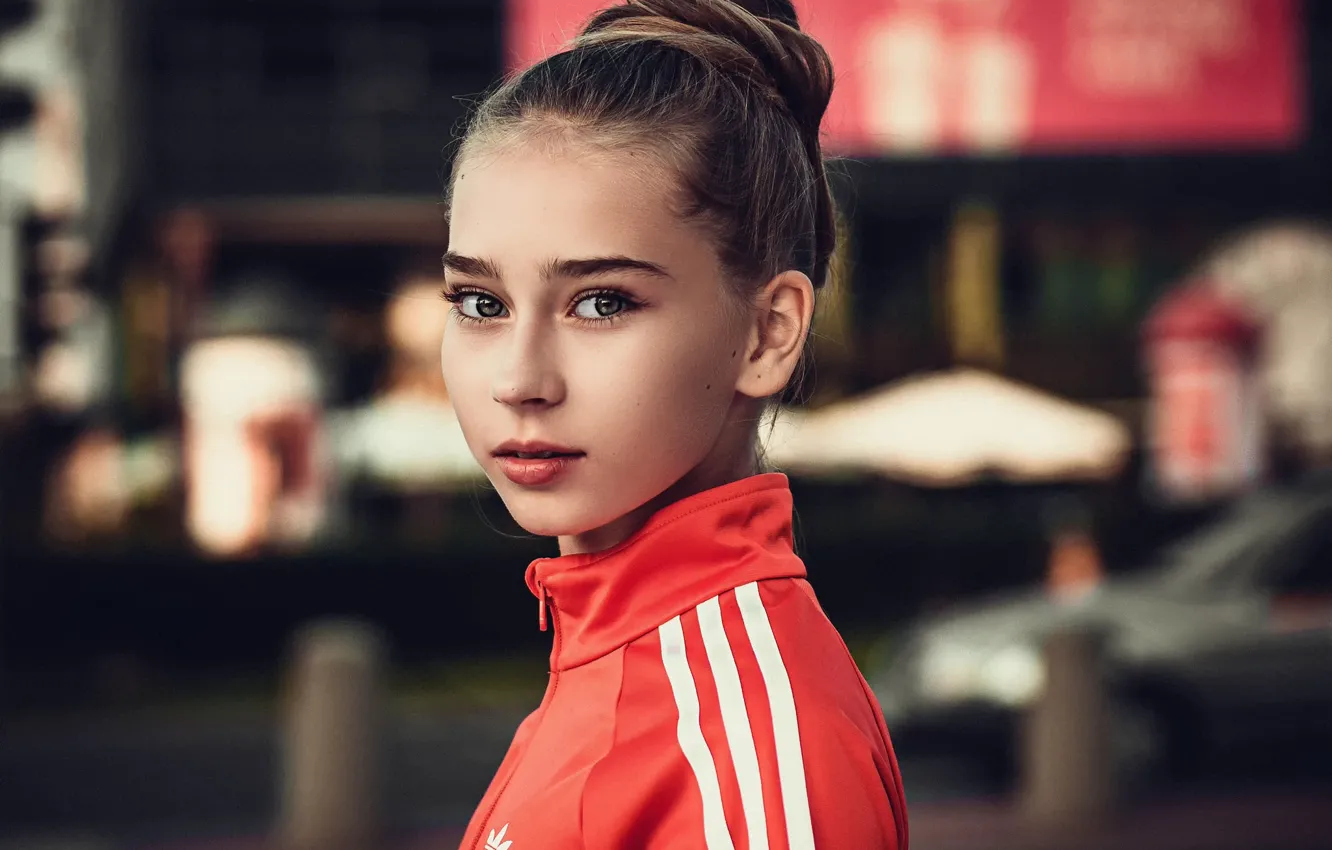 Photo wallpaper portrait, girl, Chris Sliwaq