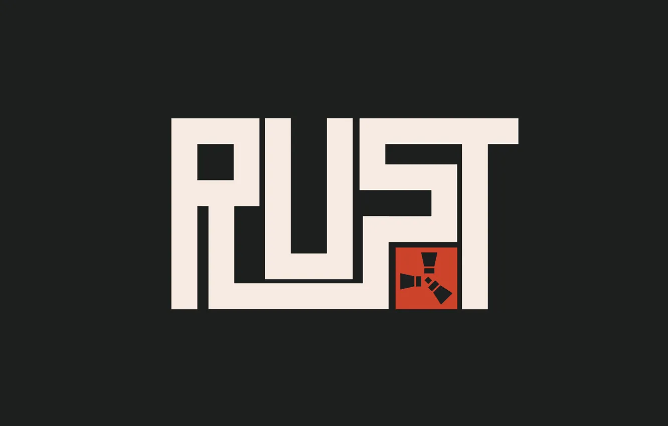 Photo wallpaper logo, survival, hardcore, rust