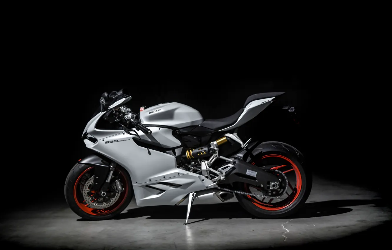 Photo wallpaper red, white, ducati, 899 panigale