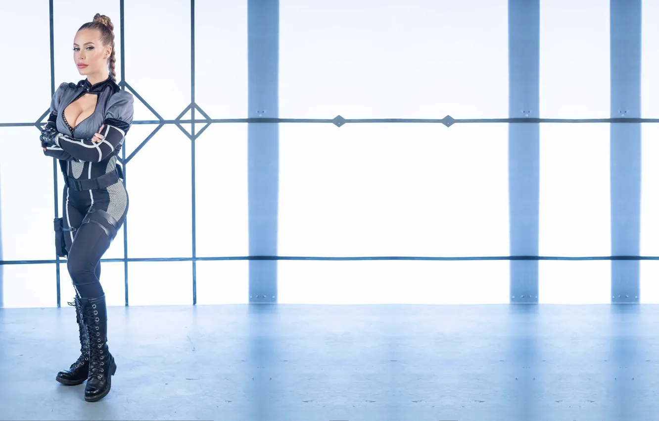 Photo wallpaper gun, model, actress, nicole aniston, Ashley Nicole Miller