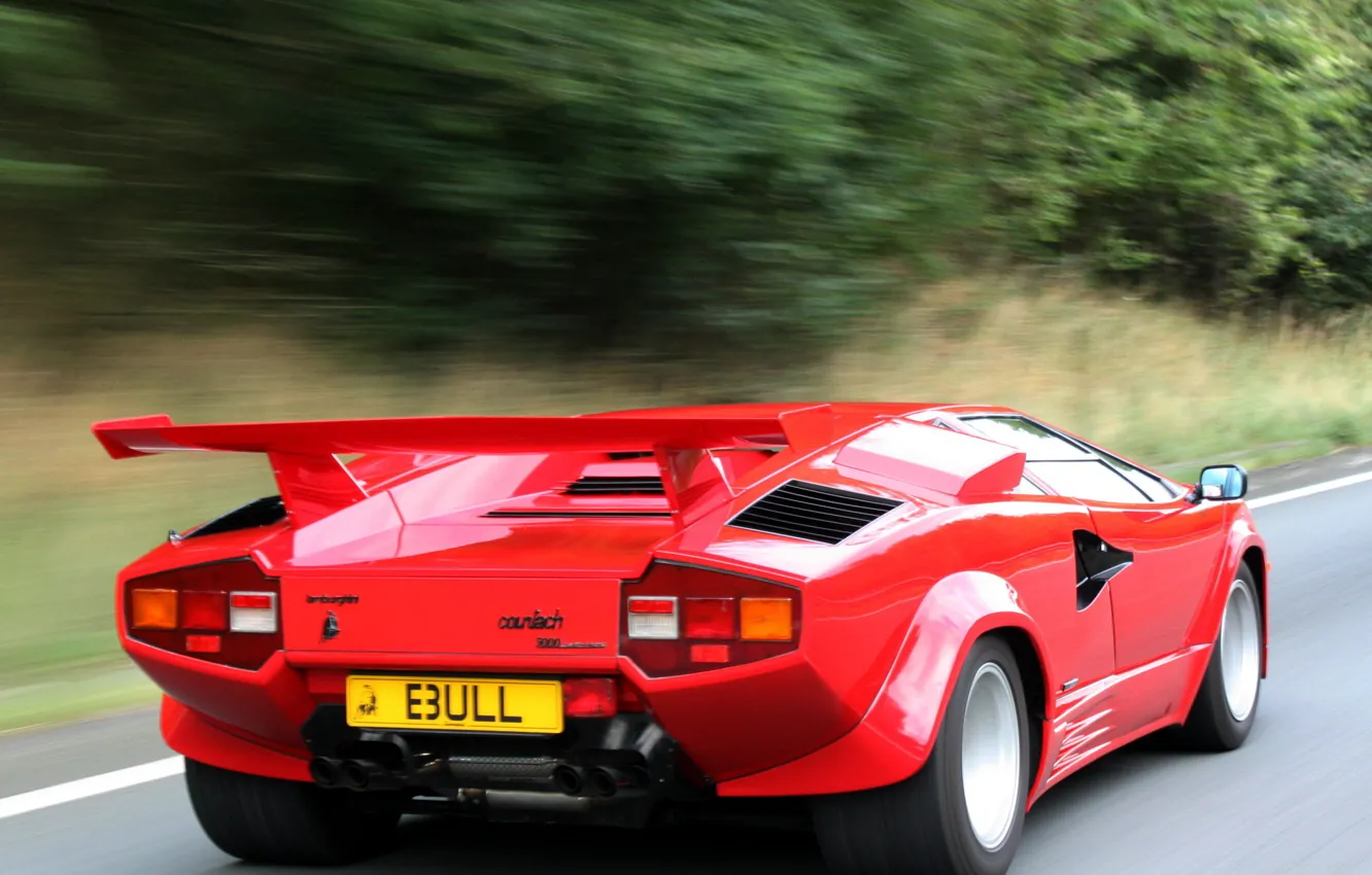 Photo wallpaper machine, Lamborghini, Countach, back, Lamborghini, LP5000