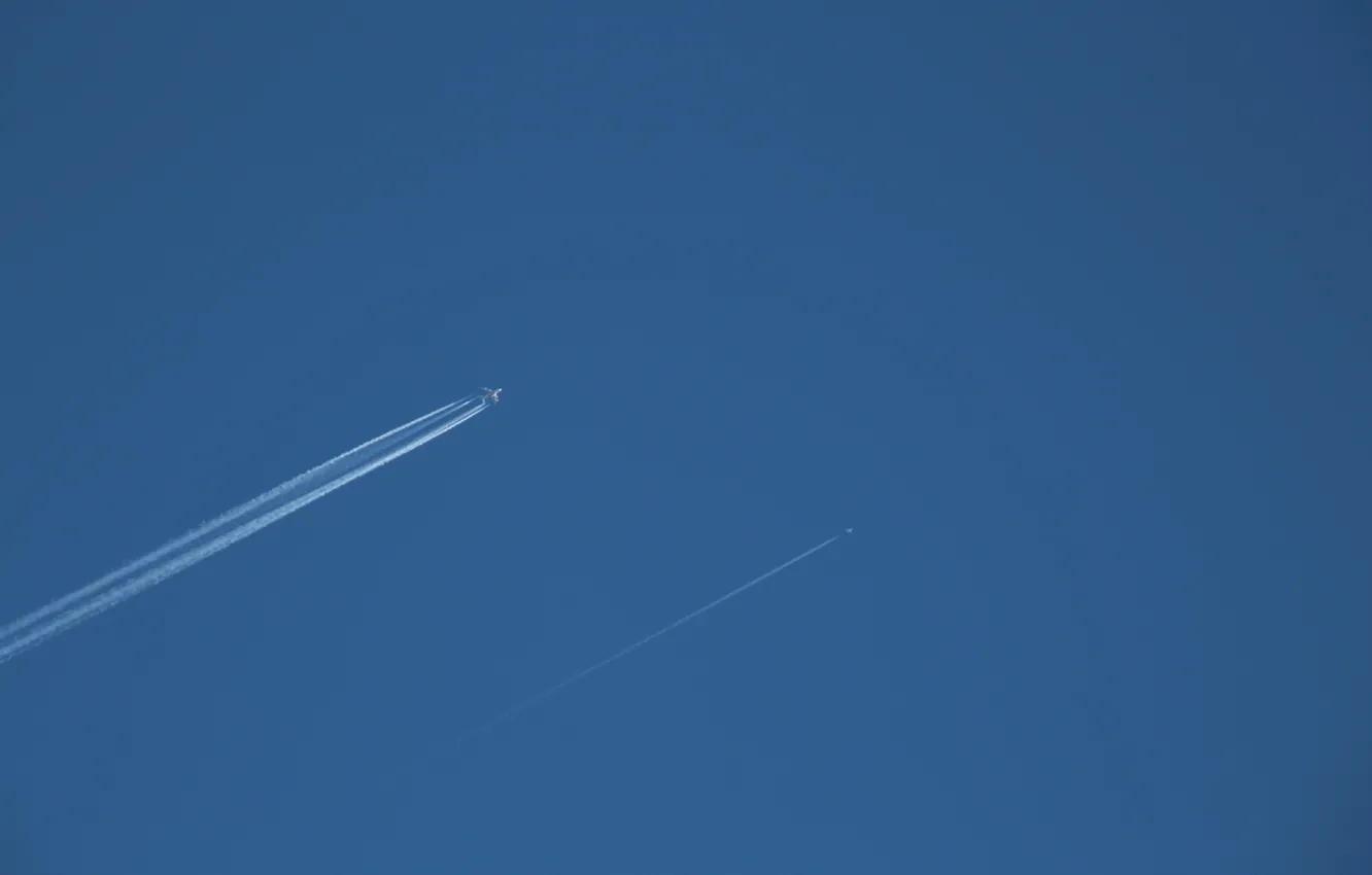 Photo wallpaper the sky, minimalism, the plane