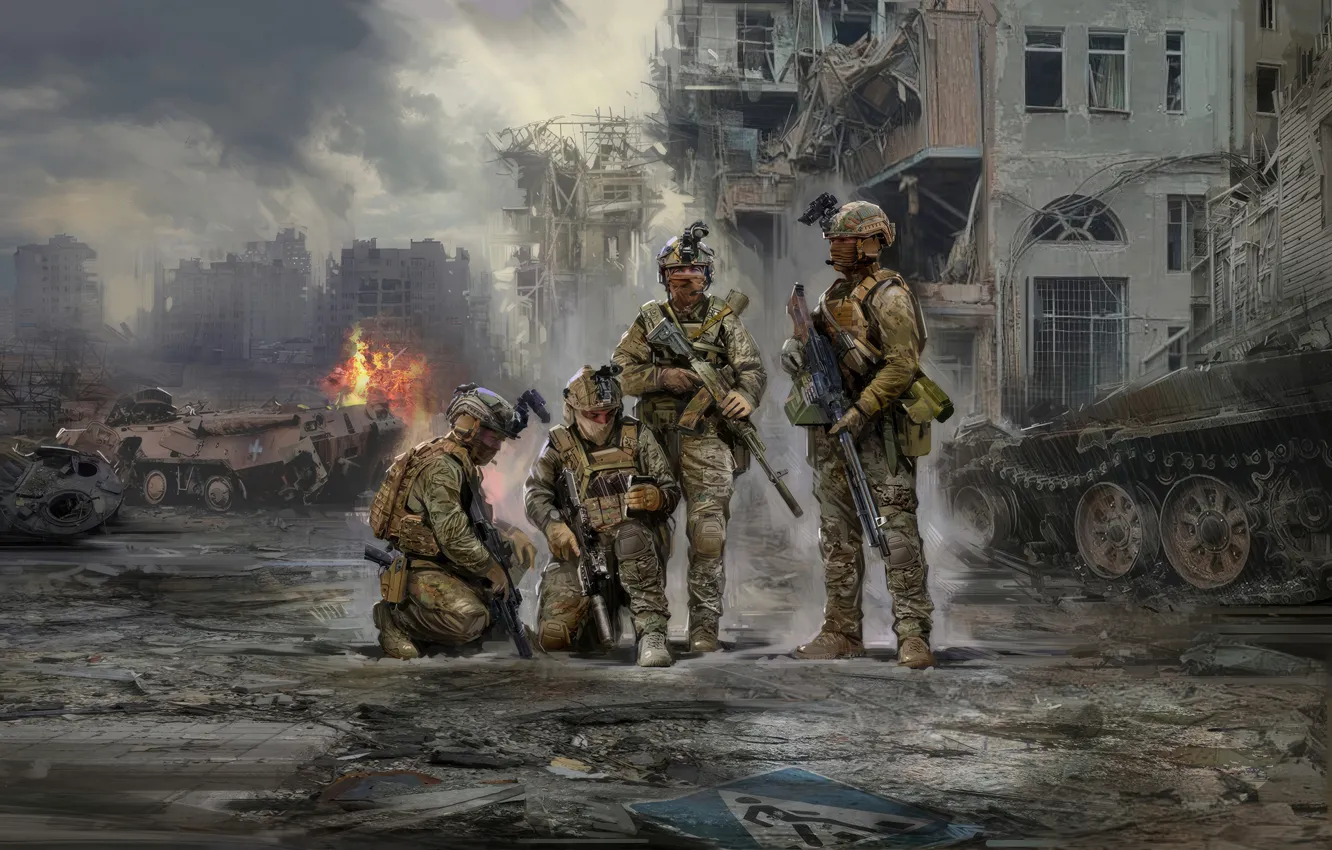 Photo wallpaper Ukraine, infantry, Ivan Hurenko, SVO, Special Operations Forces of Ukraine