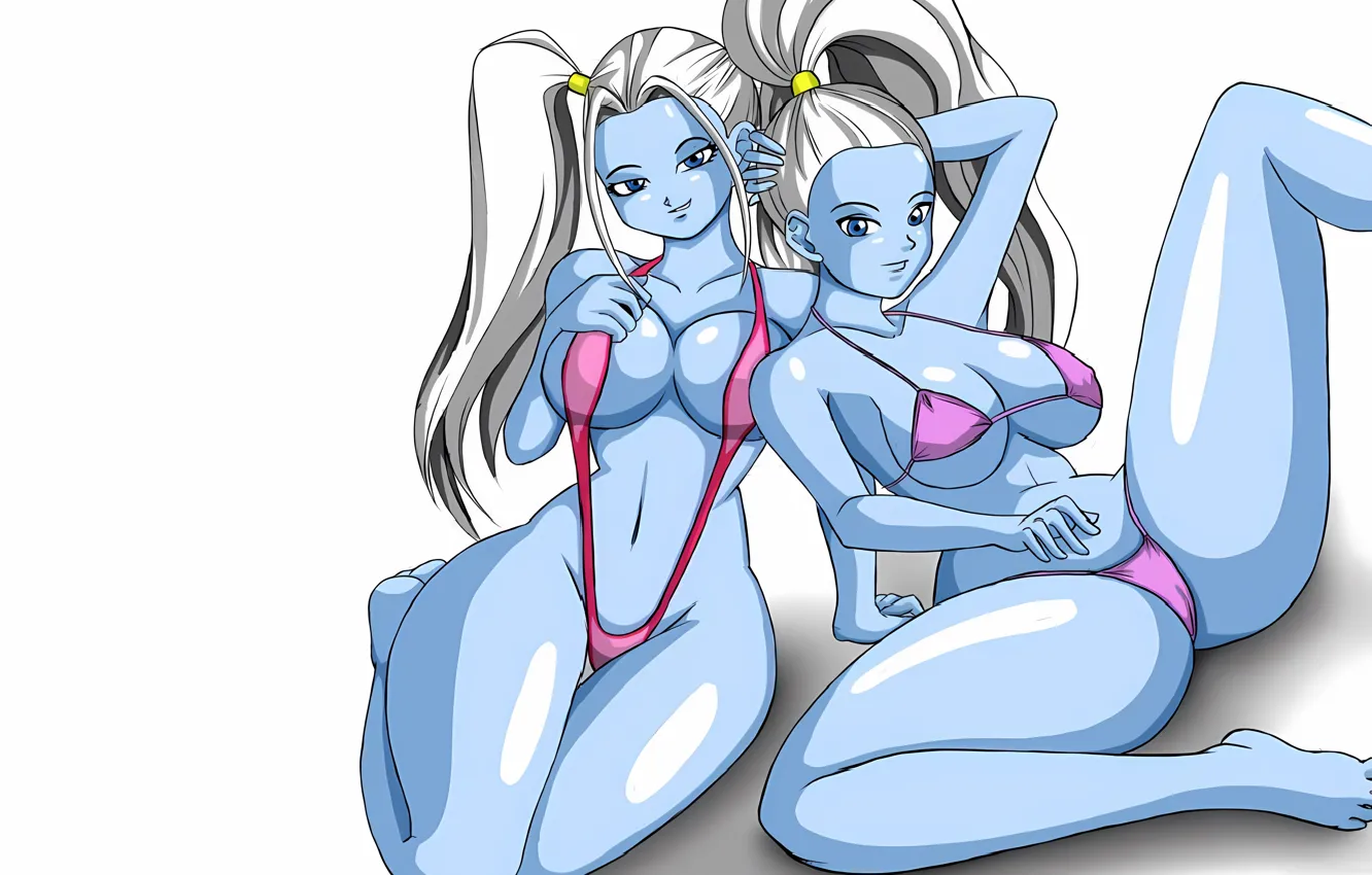 Photo wallpaper sexy, Cameltoe, cleavage, long hair, legs, girls, boobs, anime