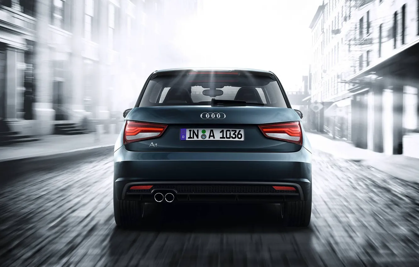 Photo wallpaper Audi, grey