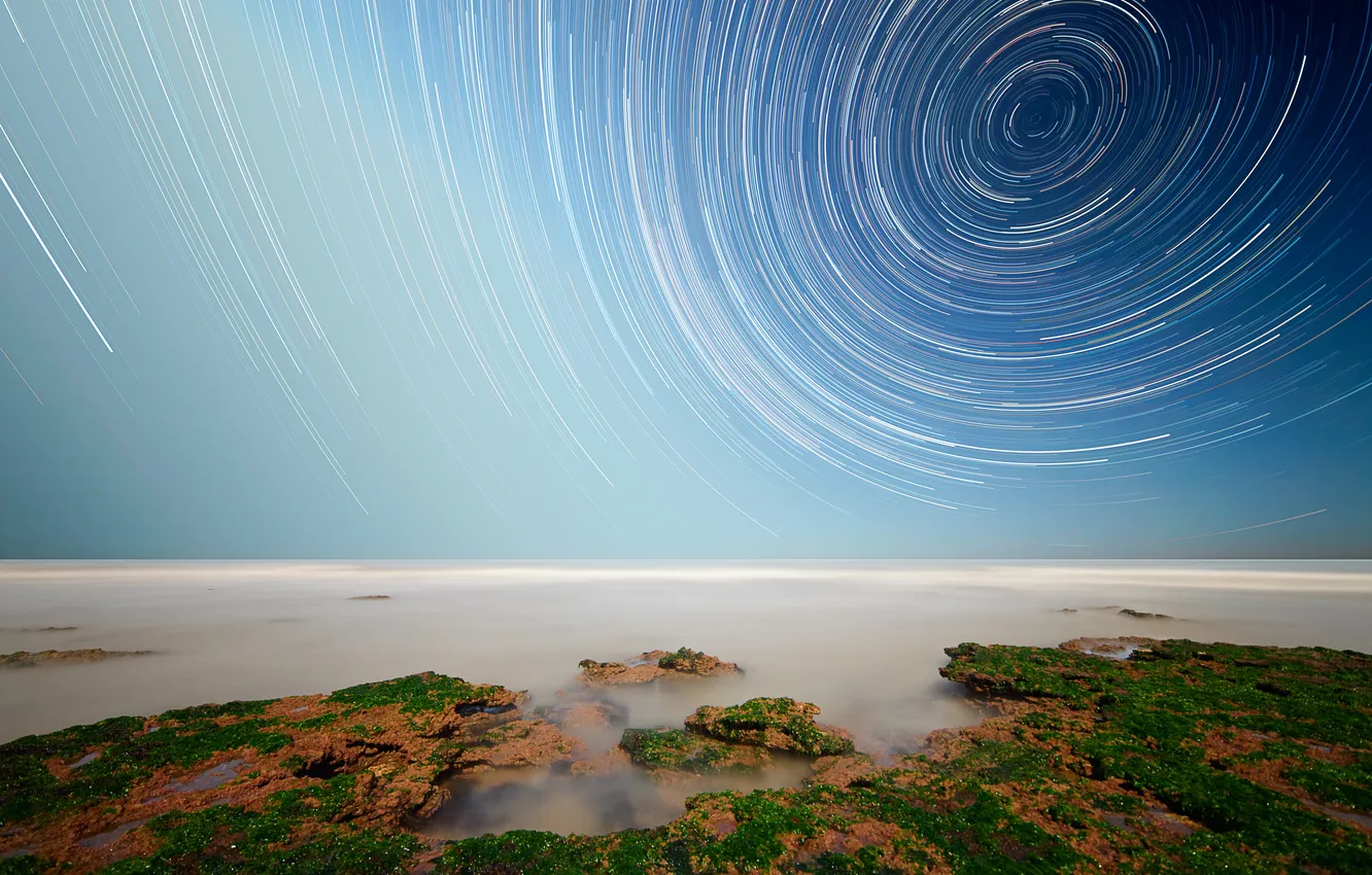 Photo wallpaper beach, stars, the ocean, pole, Argentina, South