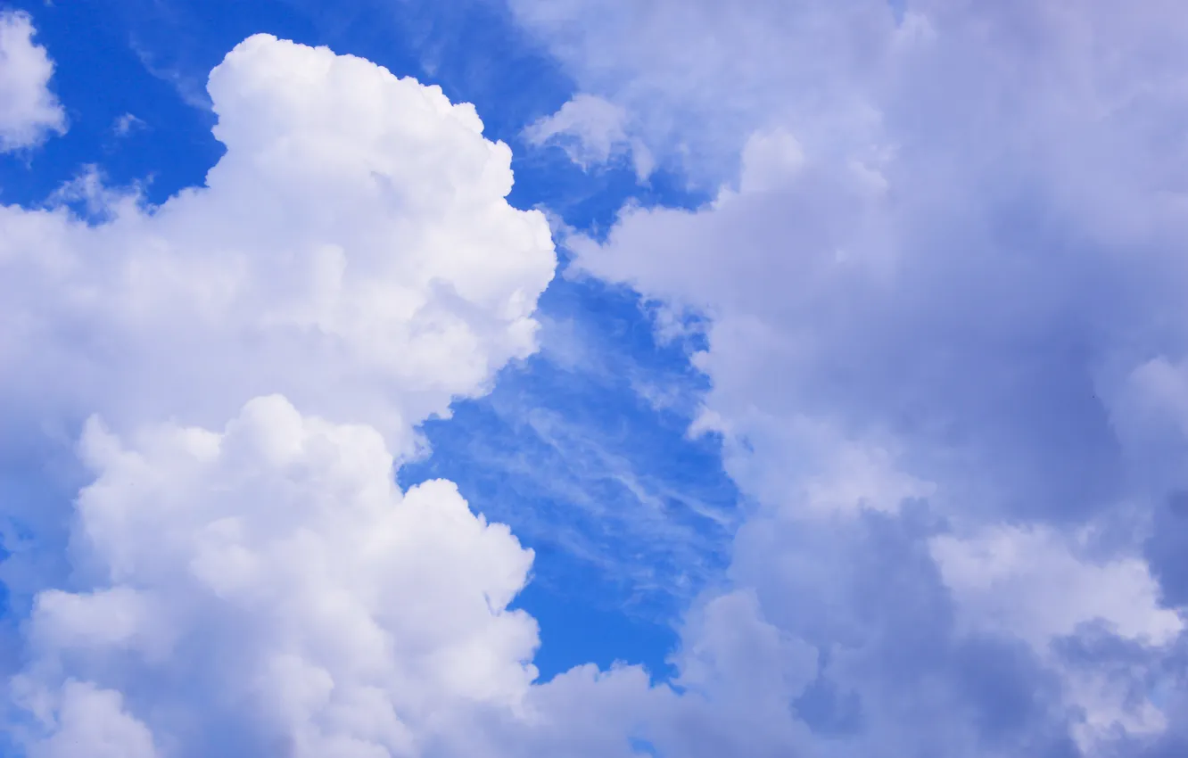 Photo wallpaper sky, blue, cloud