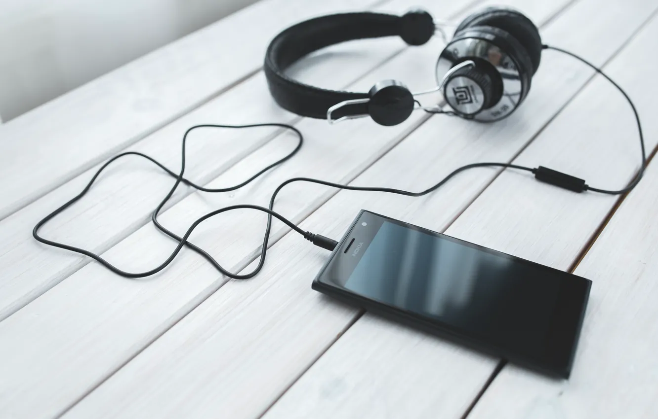 Photo wallpaper Music, headphones, glasses, do, smartphone, mobile, technology, cell phone